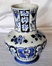 Fundzustand bei Opa-Tolle alte Delft Vase mit schönen Muster-Gemarkt am Boden-