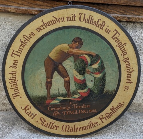 Alte schützenscheibe - alte,