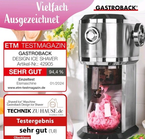 Gastroback design ice shaver - gastroback,
