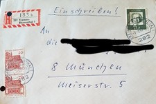 BREMEN-BLUMENTHAL: Briefumschlag - postgelaufen - gestempelt  1.8.1962