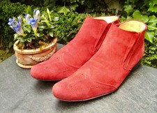 JOHN W. SHOES 🇬🇧 Fancy Chelsea Boots Gr.49 Wildleder rot, kaum getr. NP: 219€