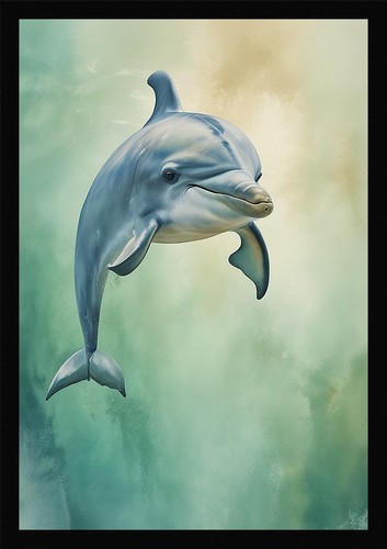 Intimer delfin gerahmtes - delfin,