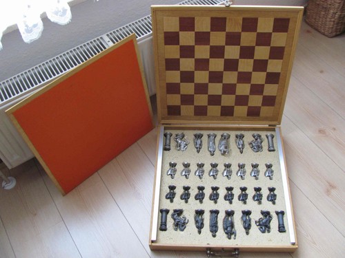 Handgefertigtes schachspiel - handgefertigtes,