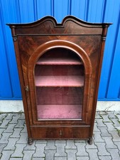 ANTIKE VITRINE UM 1860 MAHAGONI LOUIS PHILIPPE KOMMODE SPÄT BIEDERMEIER
