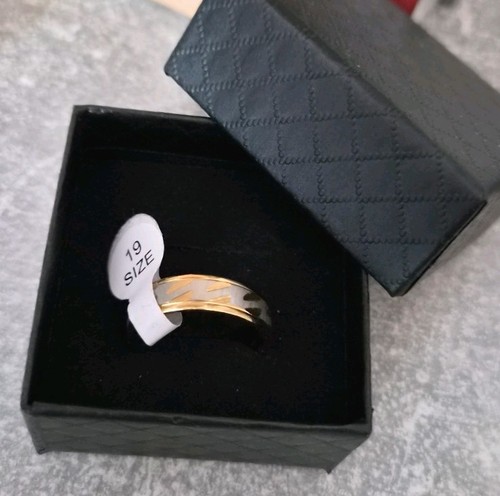 Titanring vergoldet - , +