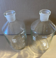 3 x Rasotherm Laborflasche 1000 ml  Borosilikat  enghals  Typ 4326 Laborglas