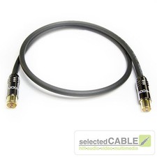 HDTV Antennenkabel 2m 120dB 3-fach geschirmt Class A schwarz LCD 115 + HI-ANCM01