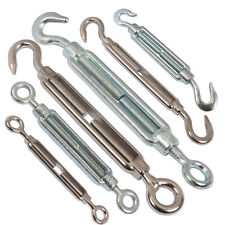 Spannschloss Seilspanner Edelstahl A4 & verzinkt Spannschraube 2er Set Haken Öse