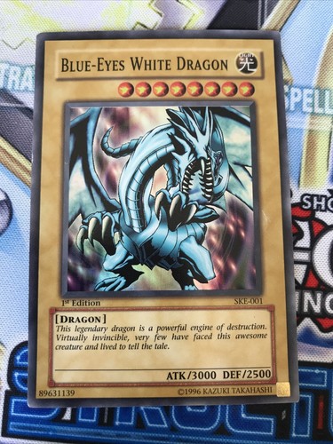 Yugioh blue eyes - blue, white