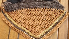 Fliegenhaube /Fliegenmütze/Fliegenohren Pferd/HANDMADE mit Strass