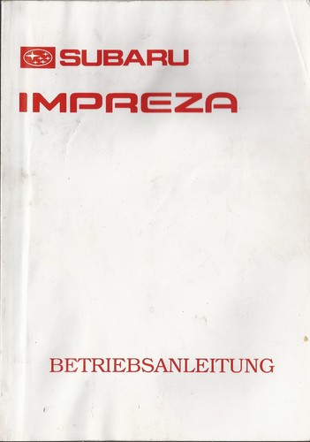Subaru impreza - impreza, 1
