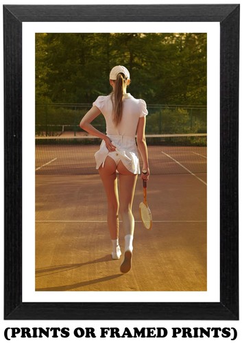 Cheeky tennis girl poster - girl,