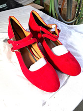 Damen Schuhe Pums Riemchenpumps Gr. 43 rot neu