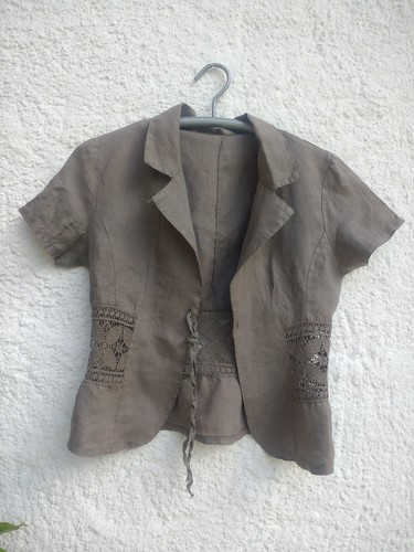 Leinen bluse blazer - bluse, italy