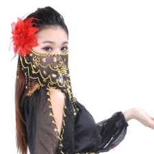 Bauchtanz Kostüm Schleier Gesichttuch Tuch Belly Dance Costume Face Veil