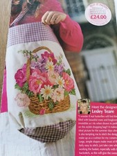 Blumenkorb Floral Splendour - Stickvorlage aus englischer Zeitschrift