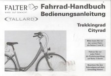 Fahrrad-Handbuch Bedienungsanleitung Trekkingrad Cityrad (Tallard)