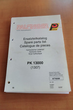 Ersatzteilliste Palfinger PK 13000 1307 Hydraulik Ladekran 1997 hydraulic crane