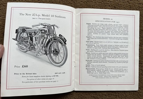1931 sunbeam motor cycle - cycle, tt