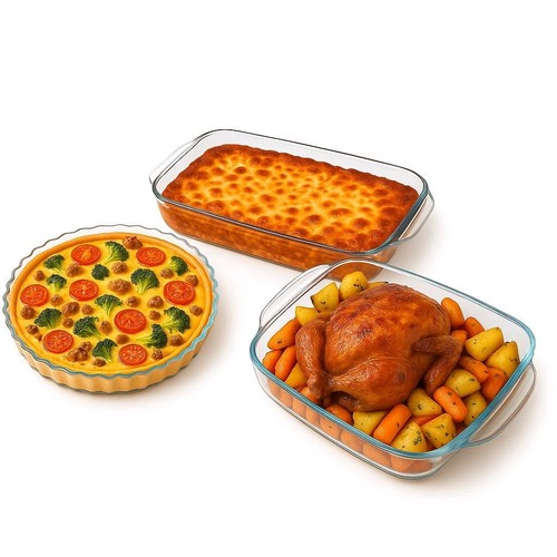 Auflaufform aus glas lasagne - auflaufform, glas,