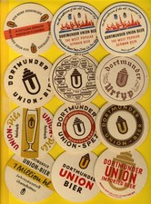 Bierdeckel, Brauerei, Dortmunder Union, 23 Stück
