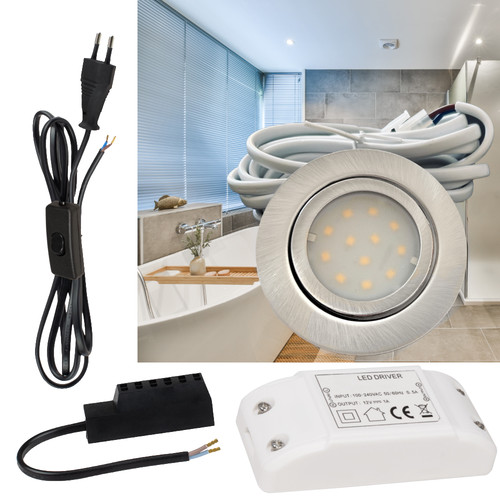 Led möbel einbauspots 72mm - led,