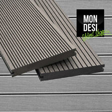 WPC Massiv Terrassendiele Muster Handmuster Hellgrau Terrasse Terrassenboden