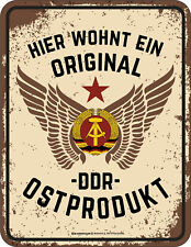 Blechschild Original DDR