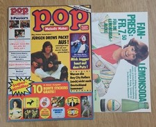 POP 10 / 1977 (CH) Komplett mit QUEEN / SMOKIE Superposter + 10 Sticker (E600)