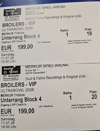 Vip tickets broilers - tickets,