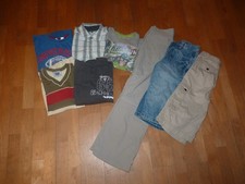 Bekleidungspaket Gr. 134/140 Bermuda /Hose / T-Shirt / Hemd 8 Teile