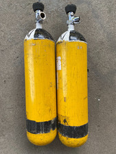 2 Stück unbefüllte Dräger 6l 300bar Atemluft Sauerstoffflasche  Pressluftflasche