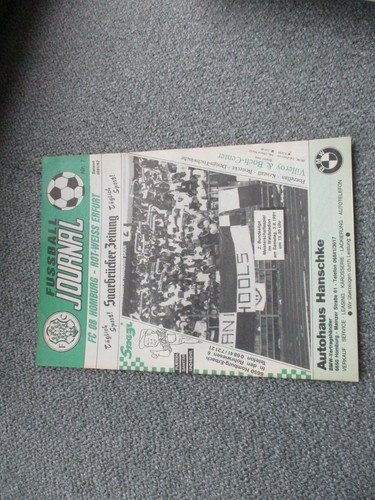 Programm homburg fc rw - ,