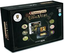 NDS Lite Konsole schwarz + Professor Layton and the Curious Village OVP beschädi