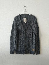 Mustang Jeans Herren Woll Strickjacke grau Größe M