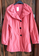 Erich Fend, Gr. 40/42, Damen Mantel, Sommer, Übergang, Koralle, Baumwolle, TOP