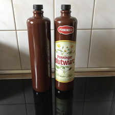 Penninger Blutwurz Kräuterlikör 2x Leerflasche Tonflasche 0,7 Liter