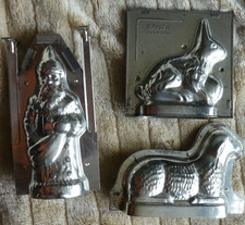 Vintage WEIHNACHTSMANN Osterhase Oster Lamm BACKFORM