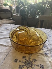 Vintage Braunglas Schüssel