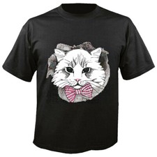 T-Shirt WEIßE KATZE MIT