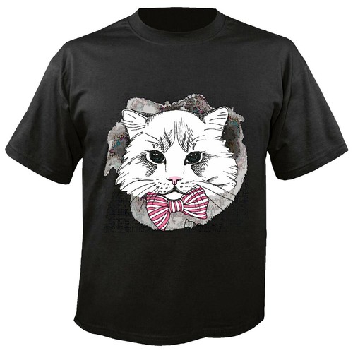Shirt weiße katze mit - katze,