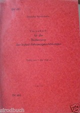 DV 483 Vorschrift für die Bedienung der Indusi-Fahrzeugeinrichtungen Mai 1968