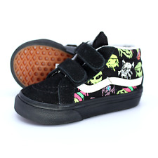VANS TODDLER SK8-MID REISSUE VELCRO SNEAKER TS 5 EUR 21 TRIPPY DRIP BLACK GLOW