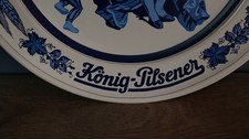 Großer Wandteller KÖNIG PILSENER Brauerei von 1858 Duisburg, Studio L, 35cm, TOP