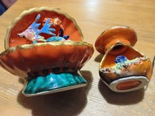 Tischlampen Muschel von Vallauris und Pilz