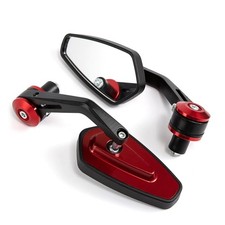 Lenkerendenspiegel Craftride LS4 für 22mm und 1 Zoll Lenker rot C-Ware