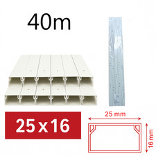 PVC Kabelkanal 25x16 mm Weiß