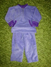 Kuschelanzug * Hausanzug * lila * Gr. 86 92 * Hose Pullover * CoraVelle