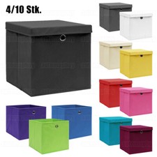 4/10 Stk Aufbewahrungsboxen Regalkorb Korb Einschubkorb Faltbox en Kinder Box DE
