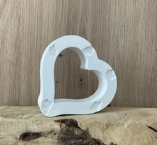 Deko Herz mit Blattmuster